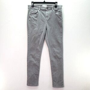 LOFT Jeans Womens 29/8 Gray Modern Skinny Crop Denim‎ Casual Pants Retro Grunge